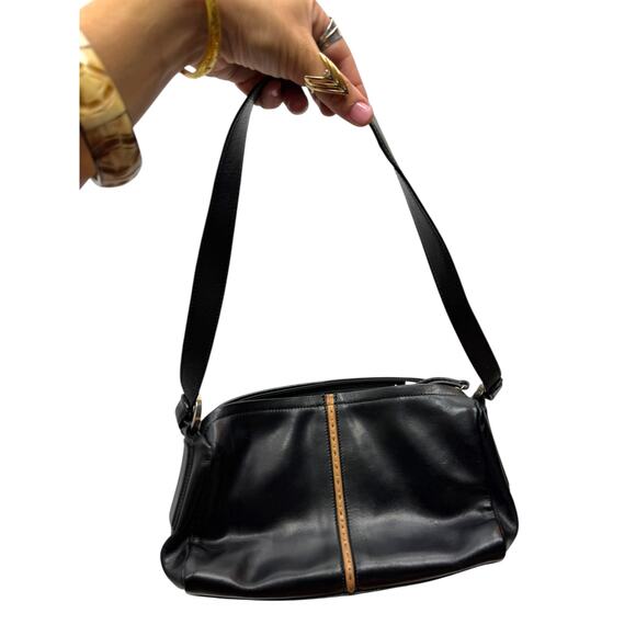 90's designer FRANCESCO BIASIA genuine leather shoulder bag - Picture 7 of 8